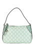 GG Emblem Small Shoulder Bag, &pound;750, Handbags, Green, Canvas, Front view